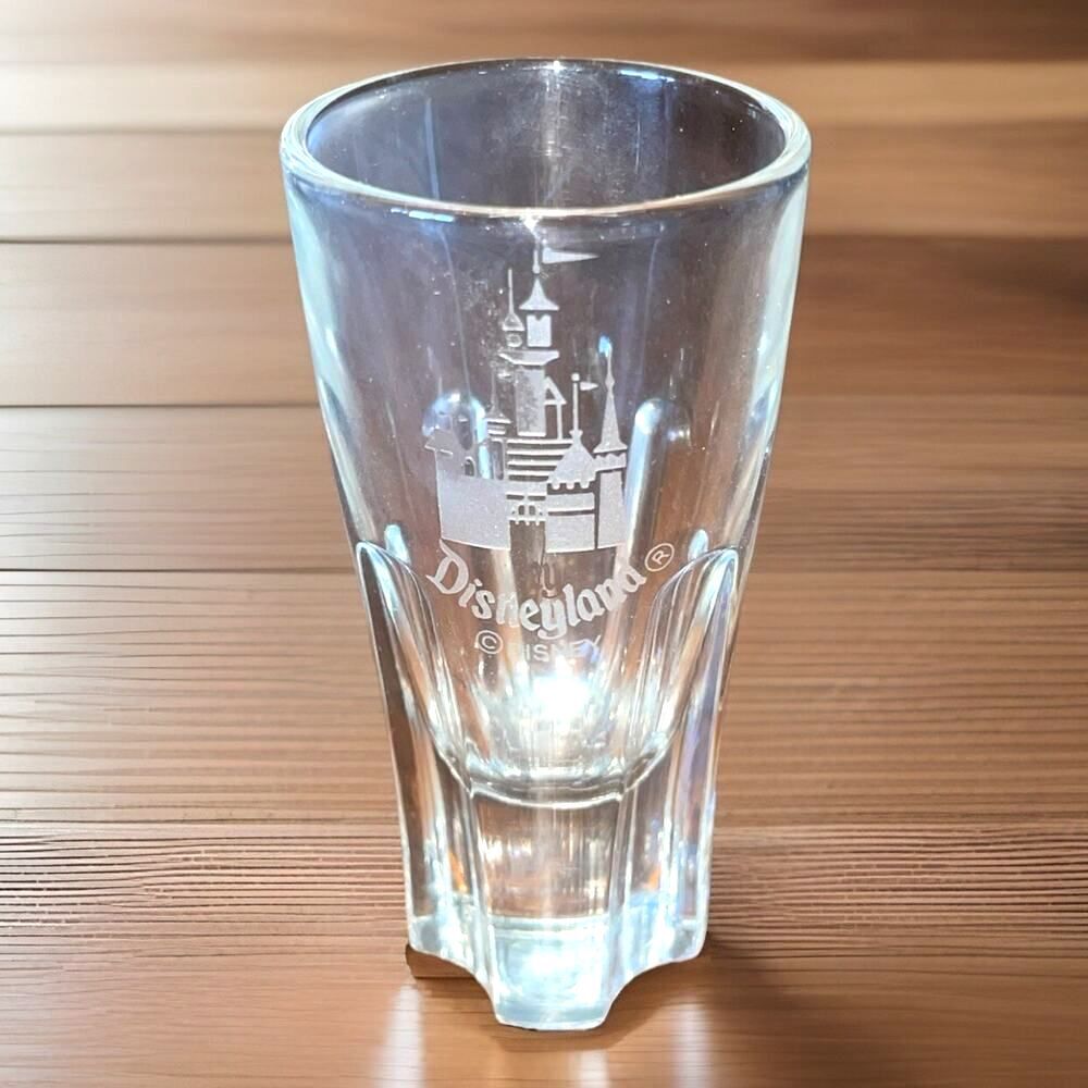 Vintage Tall Shot glass Disneyland Resort Cinderellas Castle